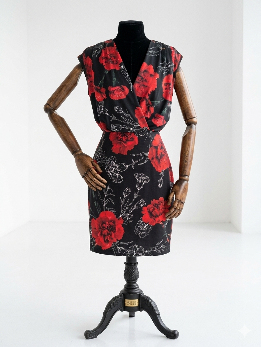 Vestido floral lança perfume